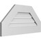 Ekena Millwork Octagonal Top Surface Mount PVC Gable Vent: Functional, w/ 3-1/2"W x 1"P Standard Frame, 28"W x 14"H GVPOT28X1401SF - alternate 4